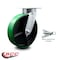 Service Caster 8 Inch Kingpinless Green Poly on Steel Wheel Swivel Caster with Swivel Lock SCC SCC-KP30S820-PUR-GB-BSL - alternate 4